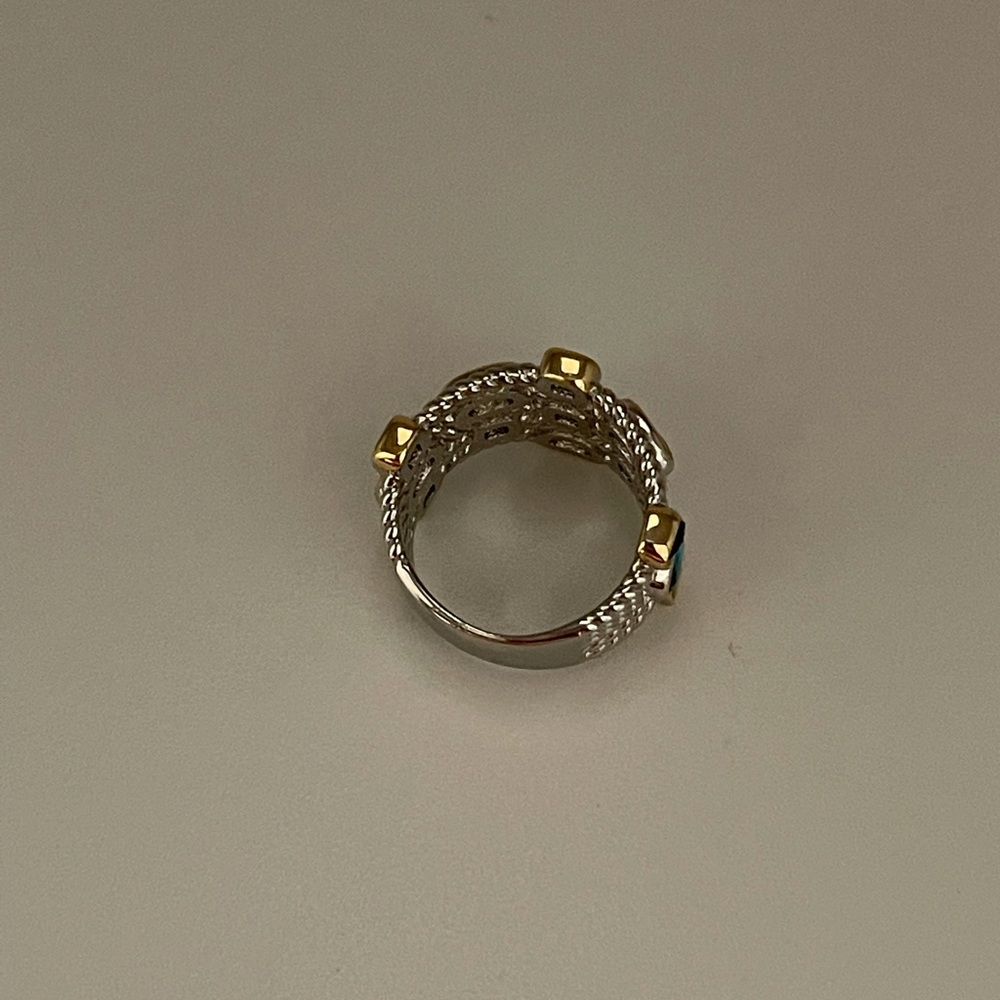 Multi Colored Ring In Sterling Silver - image 2